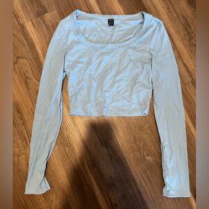 Light Blue Long Sleeve Top